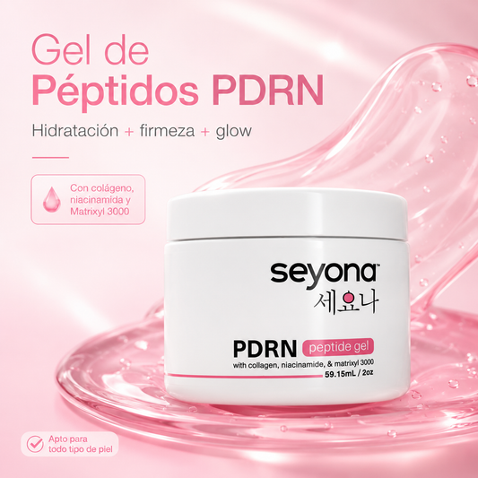 Seyona PDRN Peptide Gel™ - Hidratación profunda y firmeza avanzada para una piel suave y radiante.