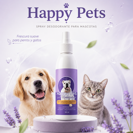 Happy Pets™ Spray Desodorante para Mascotas