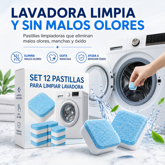 LavaPura™ -  Pastillas de Alta Tecnología para eliminar suciedad, oxido y malos olores.