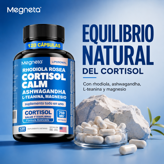 Megneta™ Cortisol Calm - Magnesio y Ashwagandha Encuentra tu equilibrio